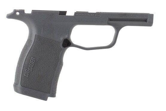 SIG P365XL grip module assembly in grey is made from polymer